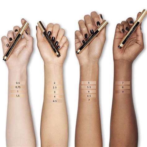 ysl concealer high cover|ysl touche eclat shade chart.